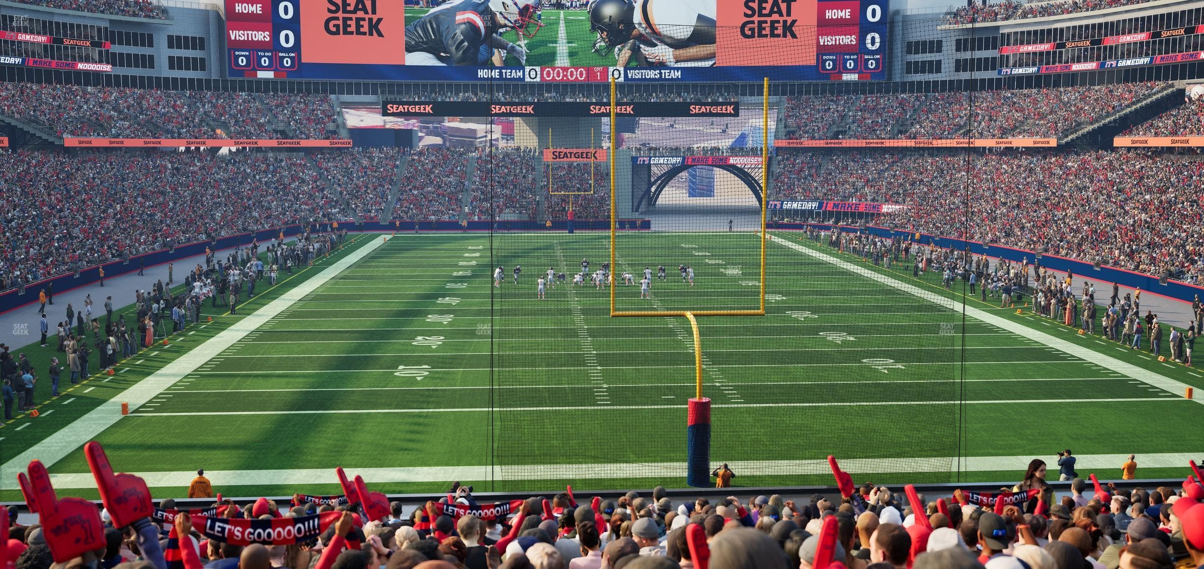 Gillette Stadium - Section 121 Seat View