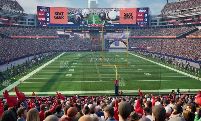 Gillette Stadium - Section 121 Seat View