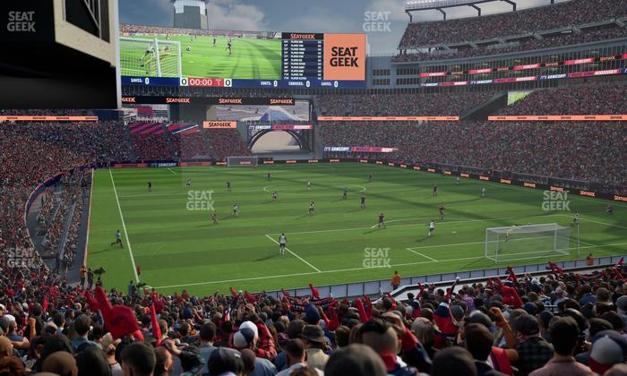 Gillette Stadium - Section 123 Seat View