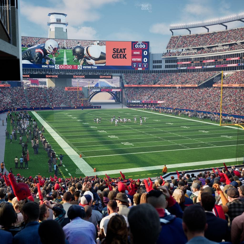 Gillette Stadium - Section 123 Seat View