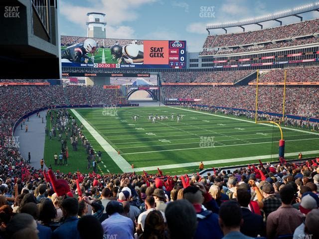 Gillette Stadium - Section 123 Seat View Gillette Stadium - Section 123 Seat View