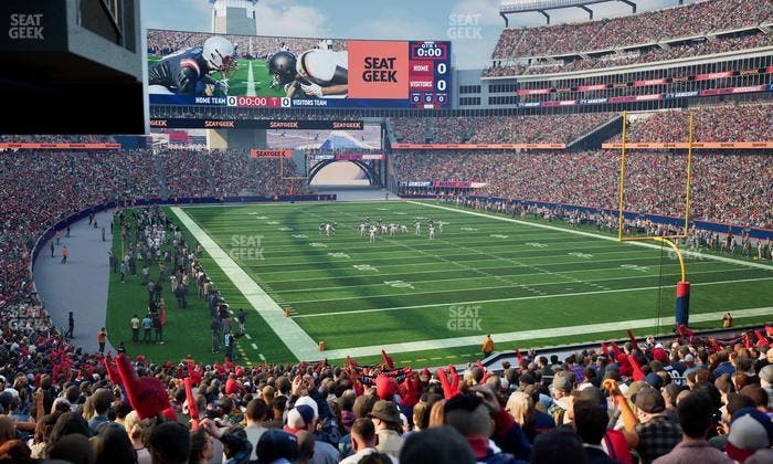 Gillette Stadium - Section 123 Seat View