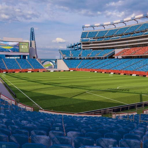 Gillette Stadium - Section 124 Seat View