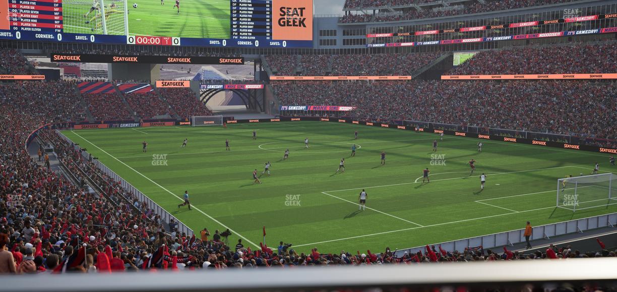 Gillette Stadium - Section 124 Seat View