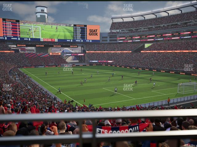 Gillette Stadium - Section 124 Seat View