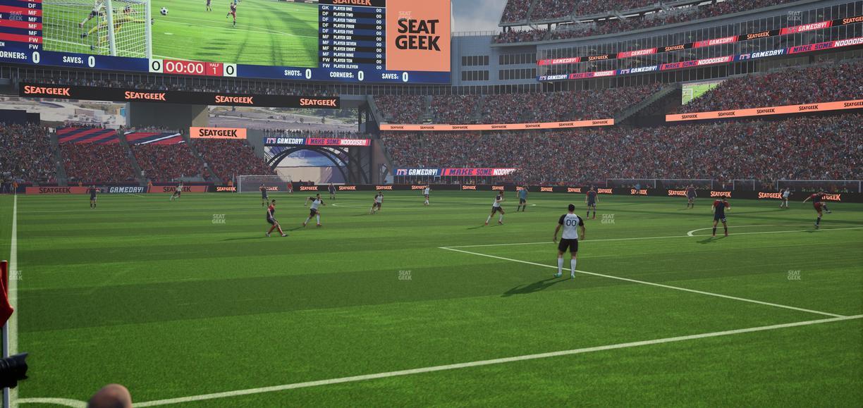 Gillette Stadium - Section 124 Seat View