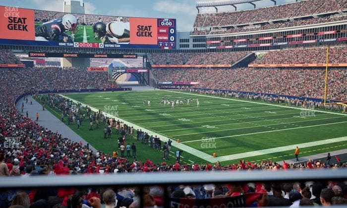 Gillette Stadium - Section 124 Seat View