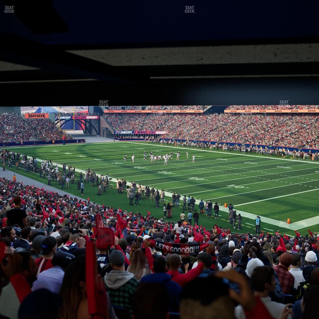 Gillette Stadium - Section 125 Seat View