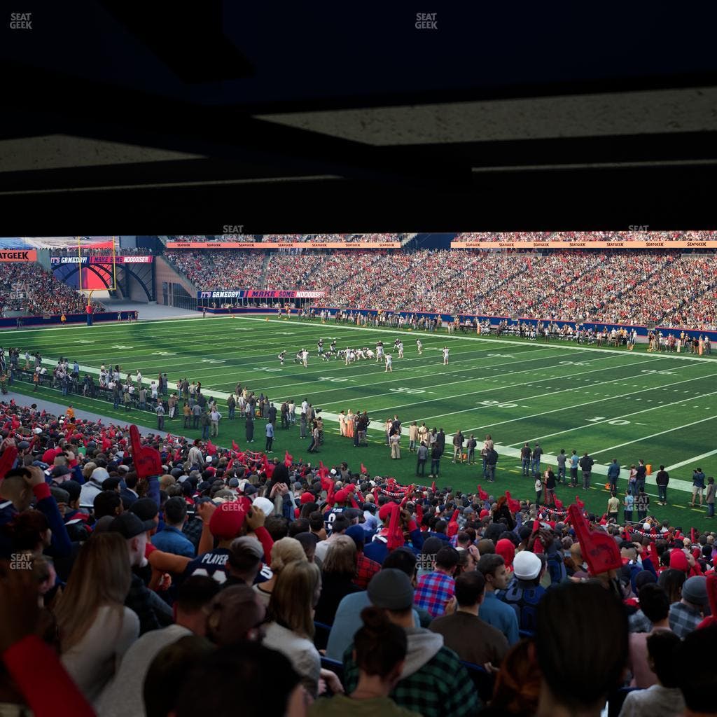 Gillette Stadium - Section 126 Seat View