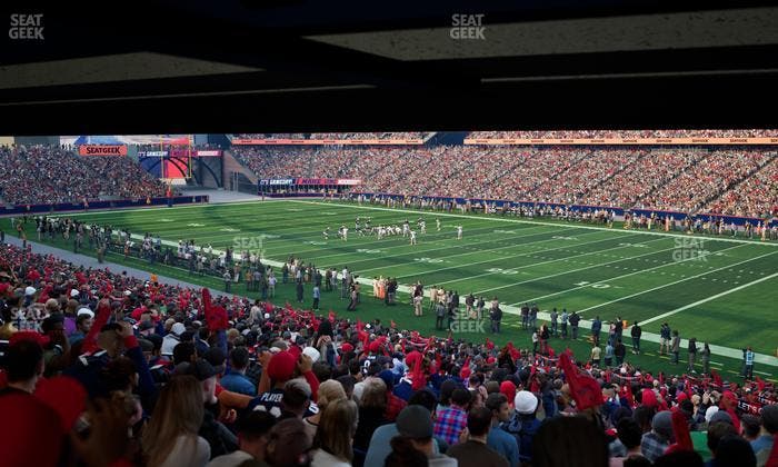 Gillette Stadium - Section 126 Seat View
