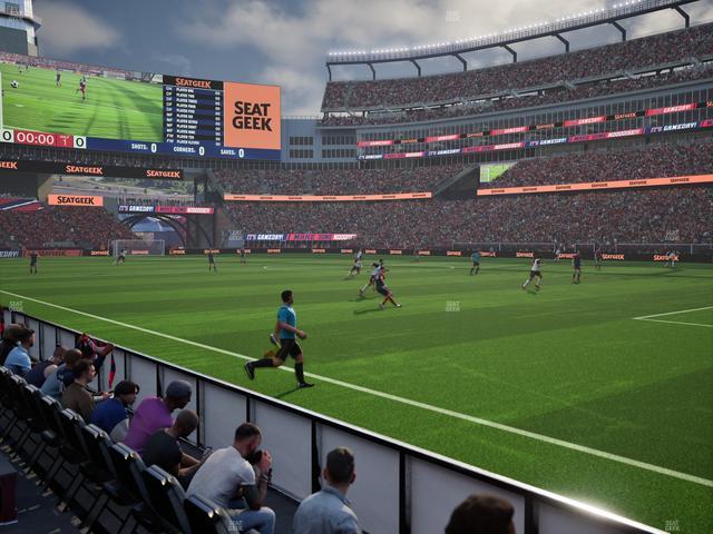 Gillette Stadium - Section 127 Seat View