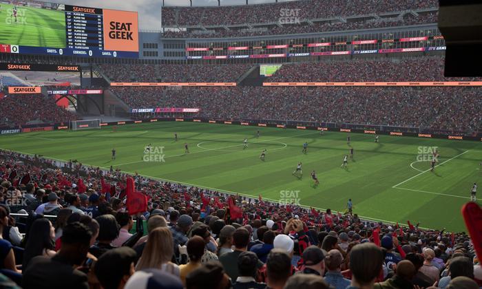 Gillette Stadium - Section 127 Seat View