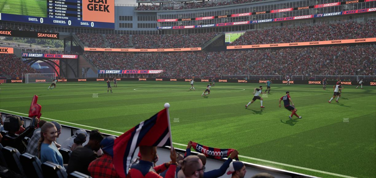 Gillette Stadium - Section 128 Seat View