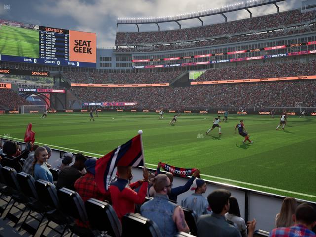 Gillette Stadium - Section 128 Seat View