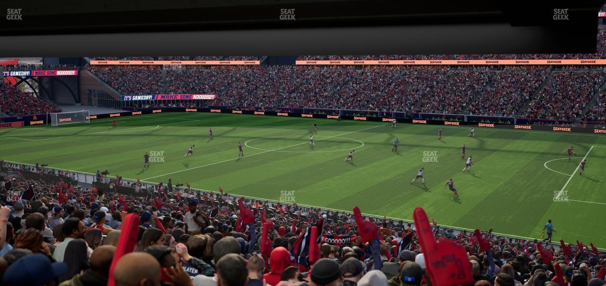 Gillette Stadium - Section 128 Seat View