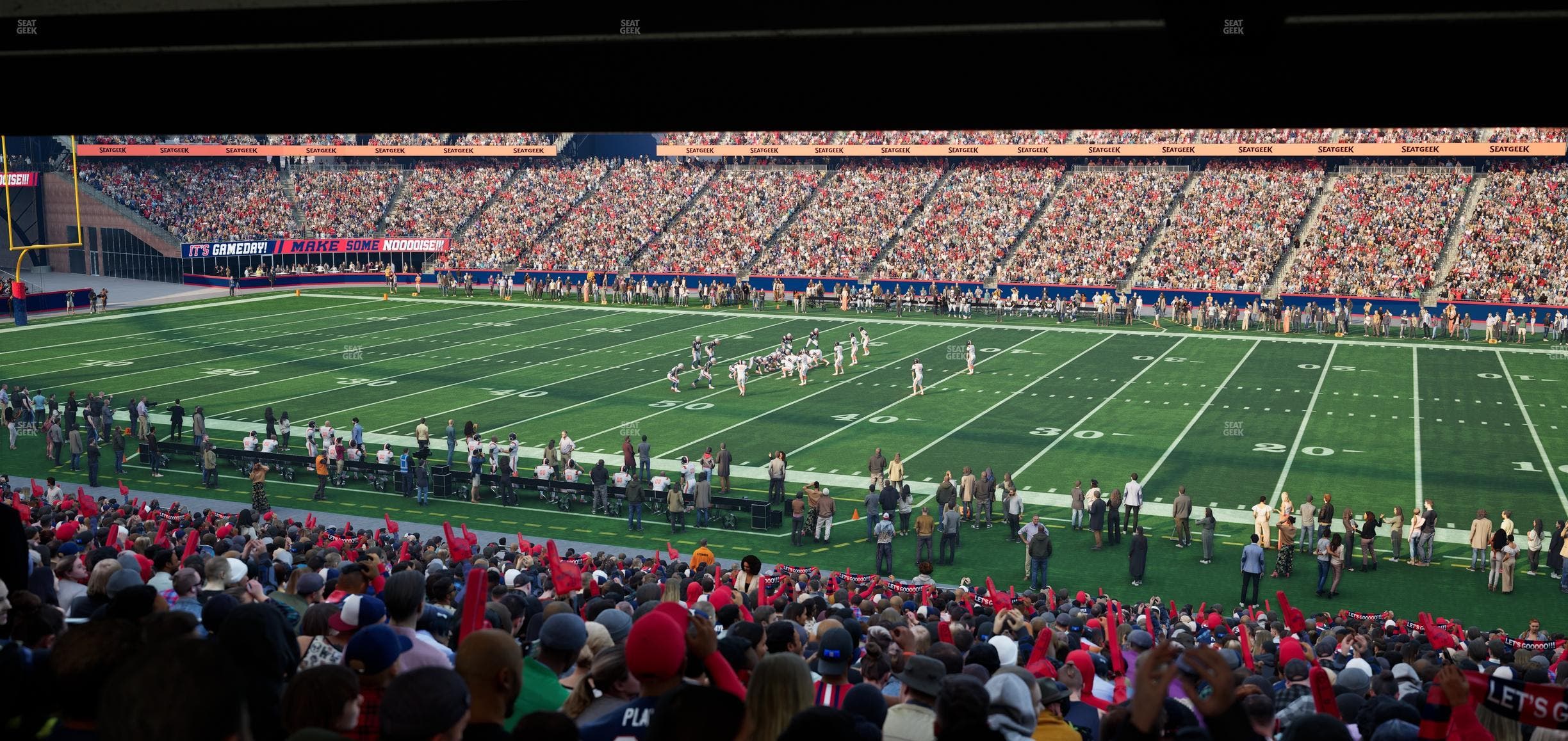 Gillette Stadium - Section 129 Seat View
