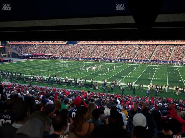 Gillette Stadium - Section 129 Seat View Gillette Stadium - Section 129 Seat View
