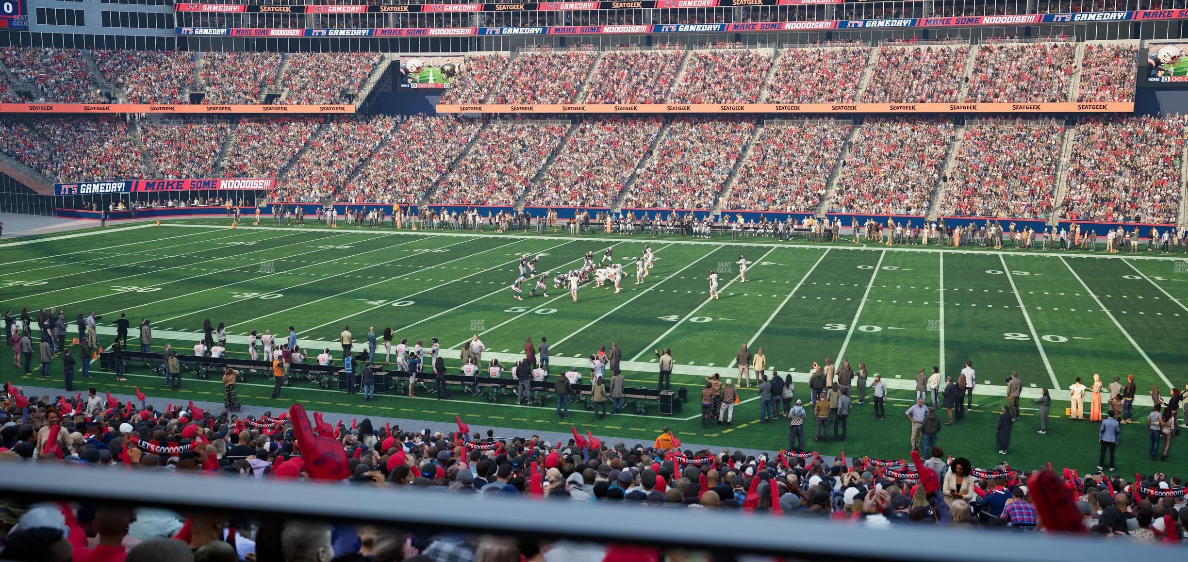 Gillette Stadium - Section 130 Seat View
