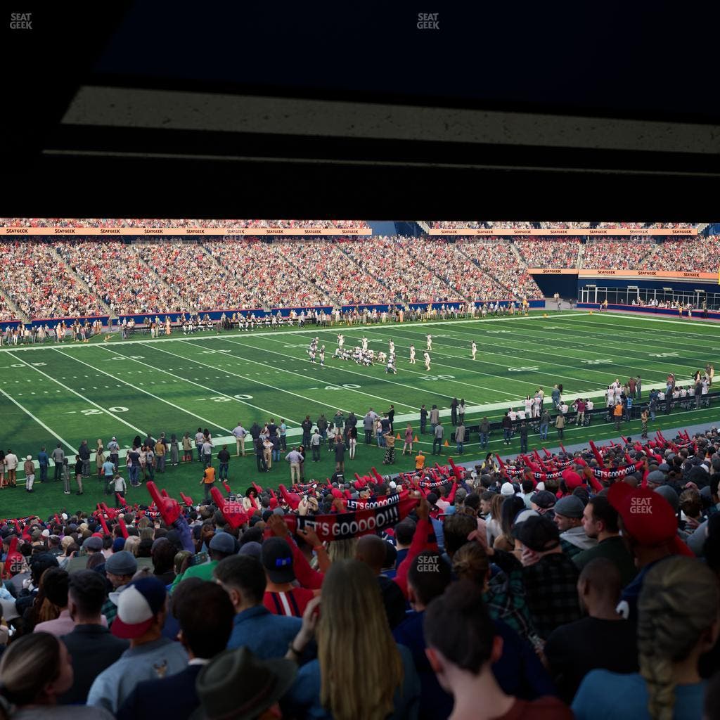 Gillette Stadium - Section 135 Seat View