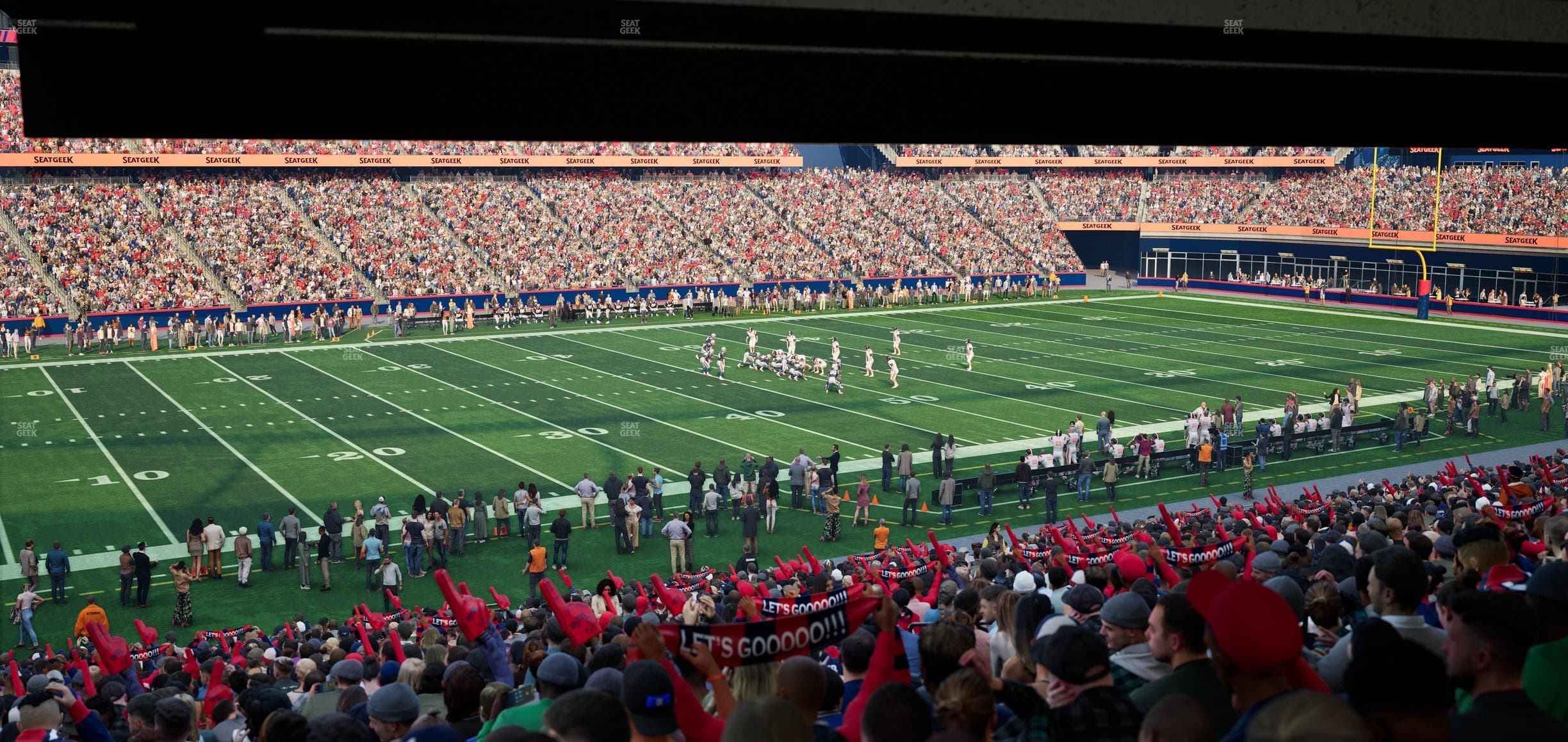 Gillette Stadium - Section 135 Seat View