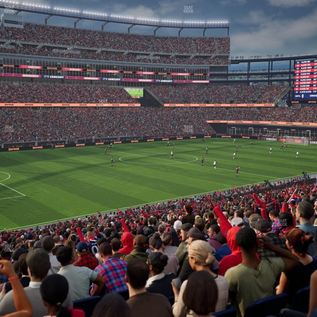 Gillette Stadium - Section 136 Seat View