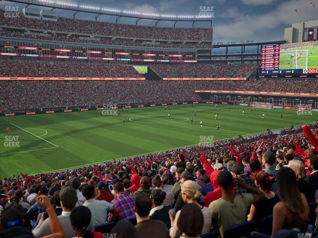 Gillette Stadium - Section 136 Seat View