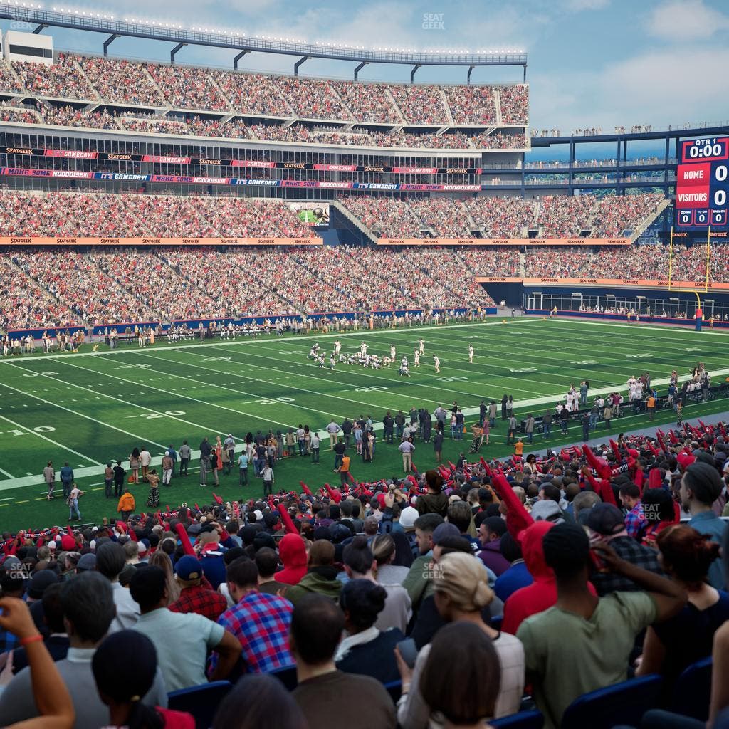 Gillette Stadium - Section 136 Seat View