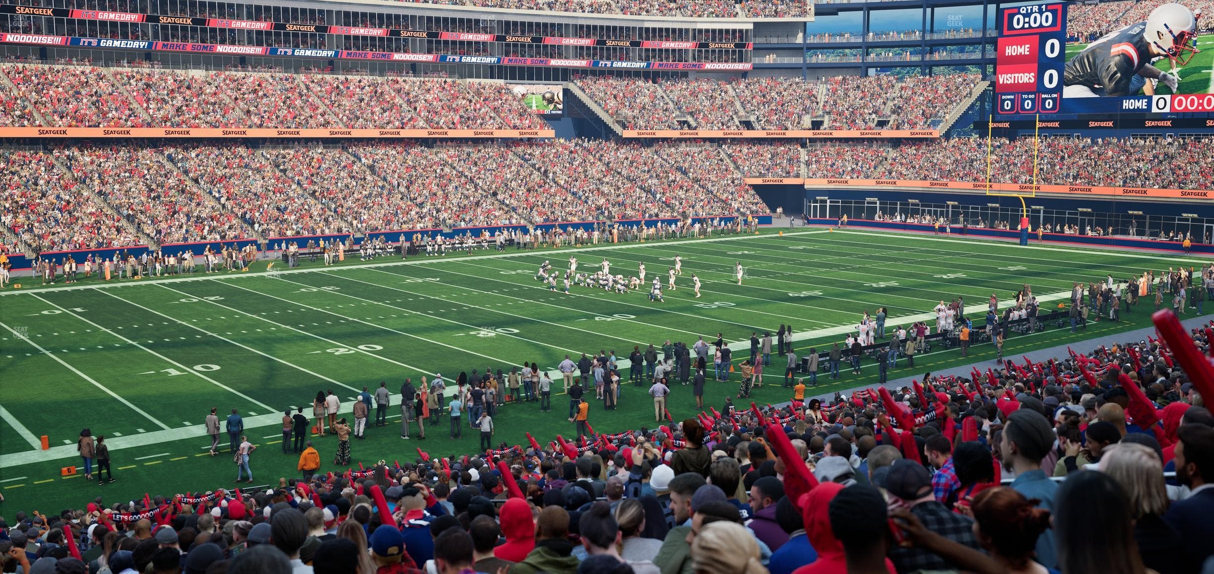 Gillette Stadium - Section 136 Seat View