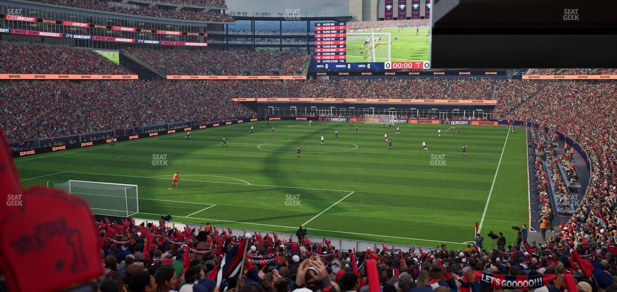 Gillette Stadium - Section 140 Seat View