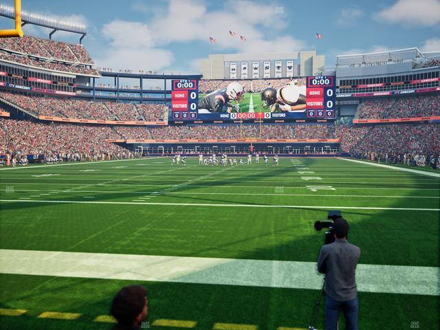 Official view from Section 142 at Gillette Stadium