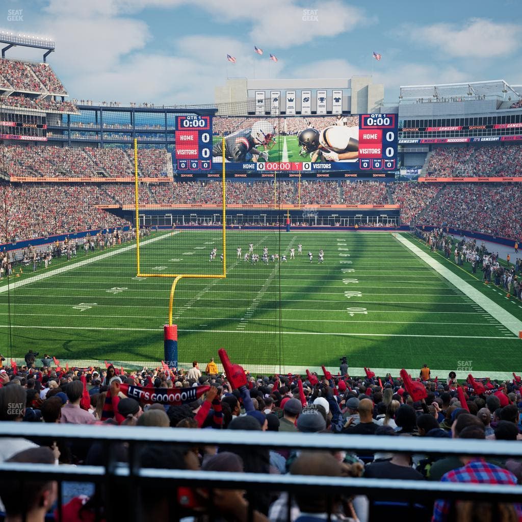 Gillette Stadium - Section 142 Seat View