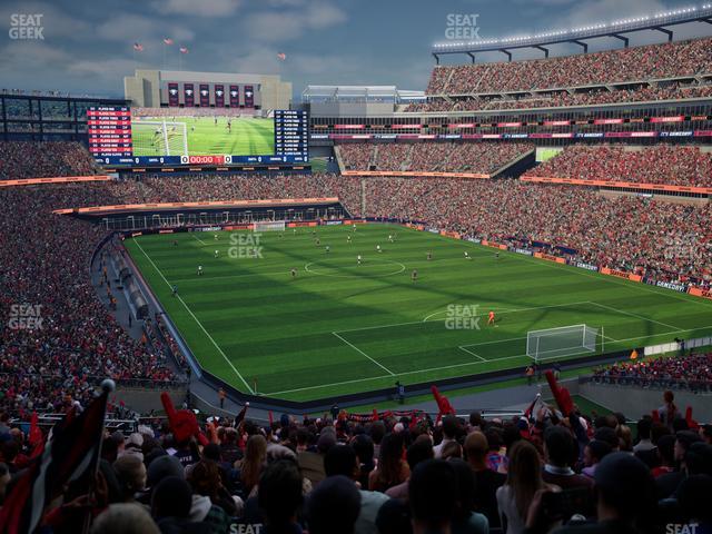 Gillette Stadium - Section 201 Seat View