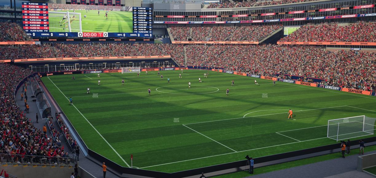 Gillette Stadium - Section 201 Seat View