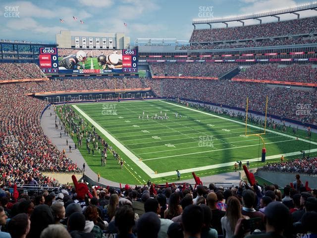 Gillette Stadium - Section 201 Seat View Gillette Stadium - Section 201 Seat View