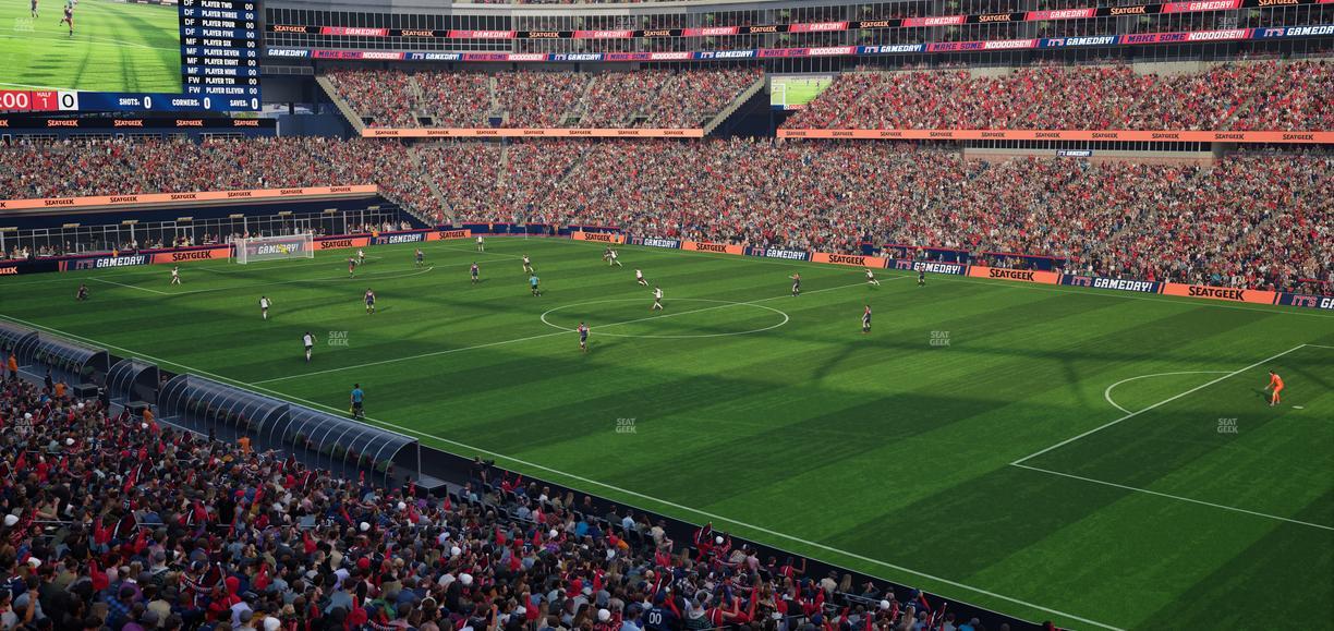 Gillette Stadium - Section 205 Seat View