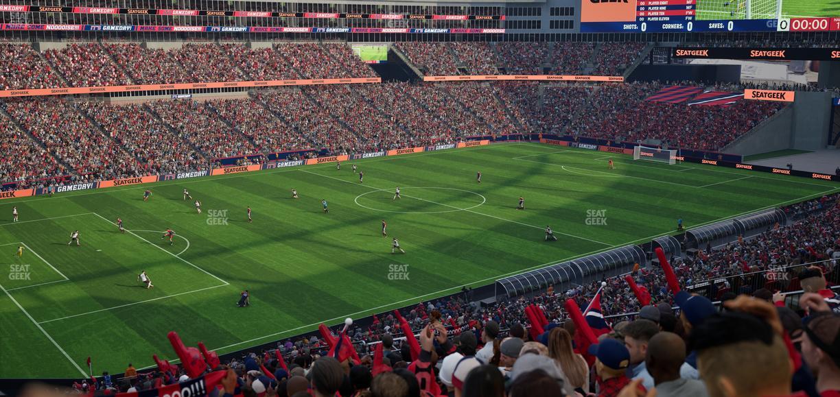 Gillette Stadium - Section 214 Seat View