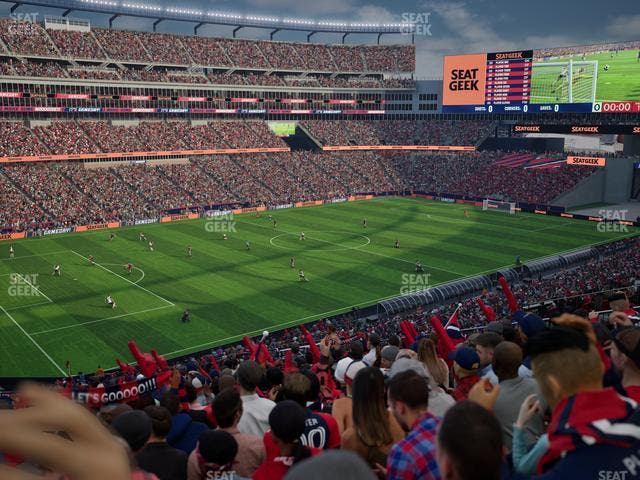 Gillette Stadium - Section 214 Seat View