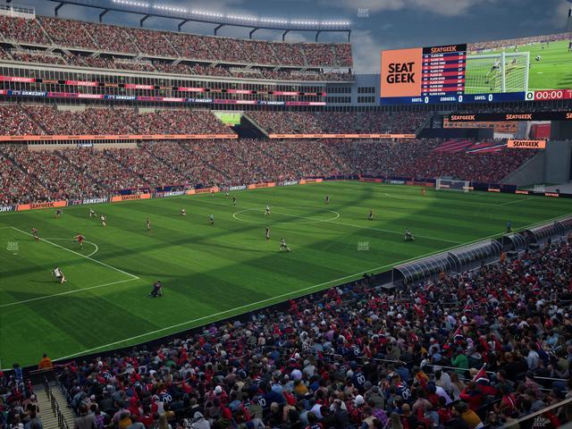 Gillette Stadium - Section 214 Seat View