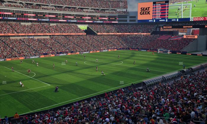 Gillette Stadium - Section 214 Seat View