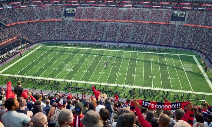 Gillette Stadium - Section 308 Seat View