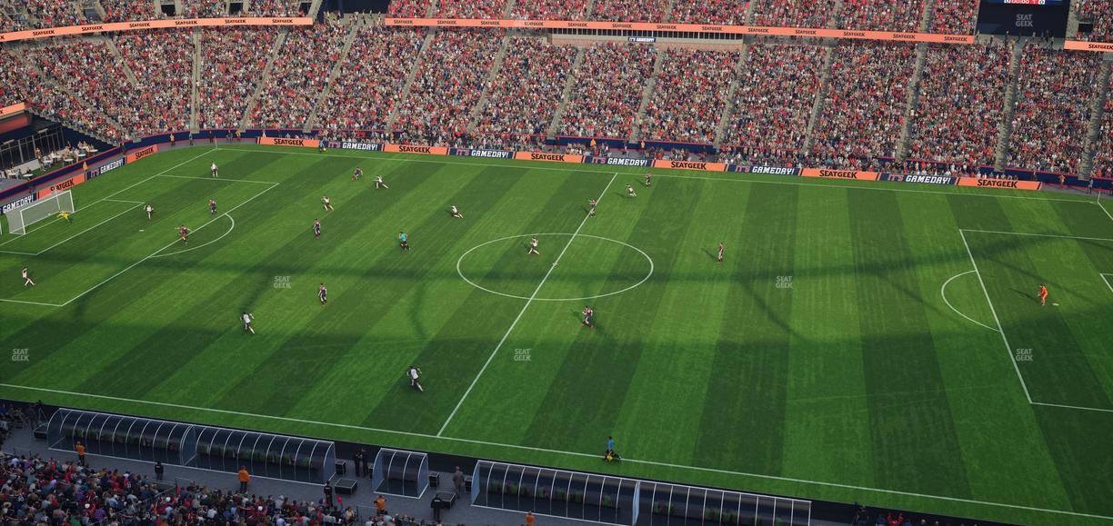 Gillette Stadium - Section 308 Seat View