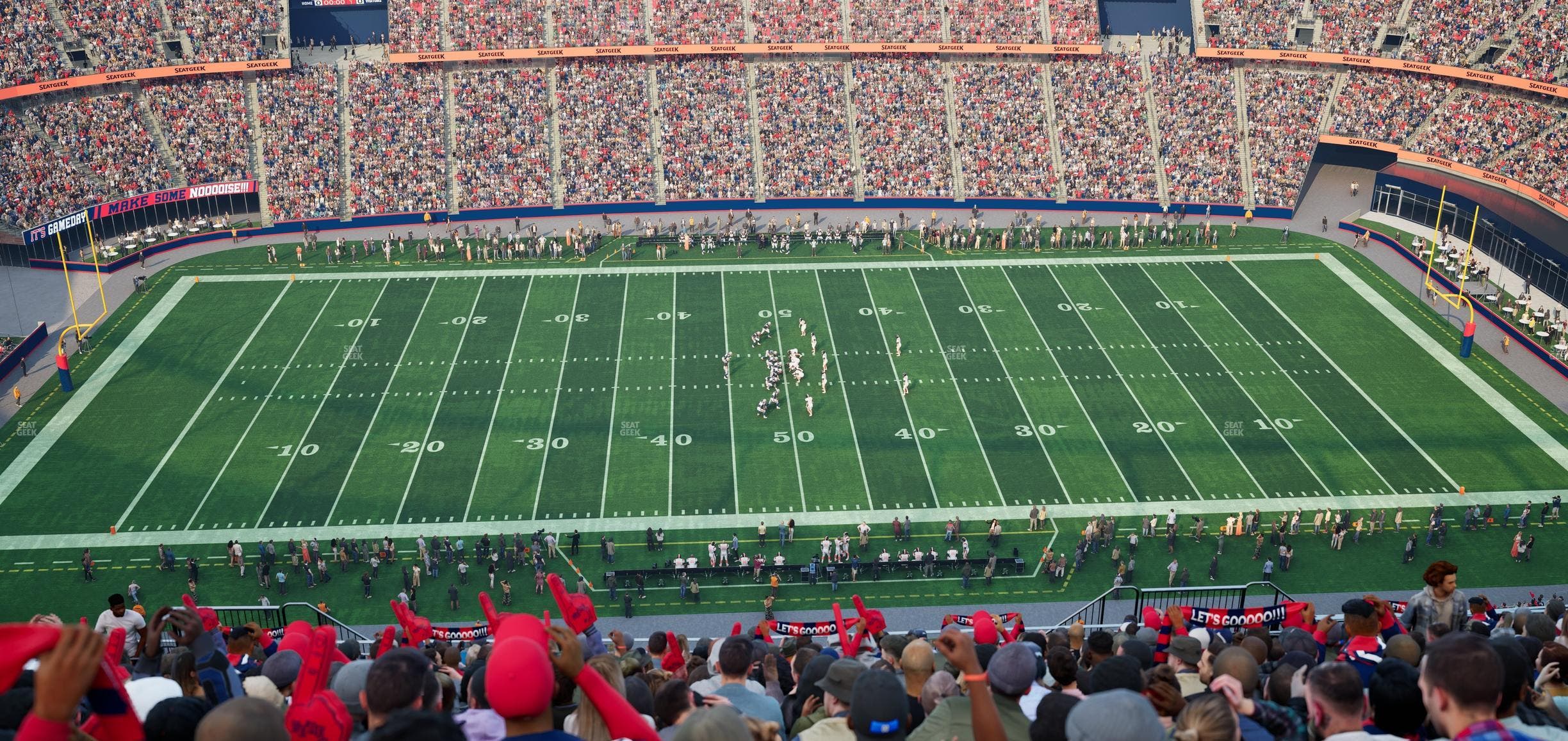 Gillette Stadium - Section 332 Seat View