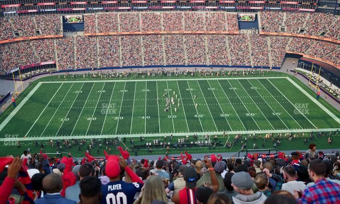 Gillette Stadium - Section 332 Seat View