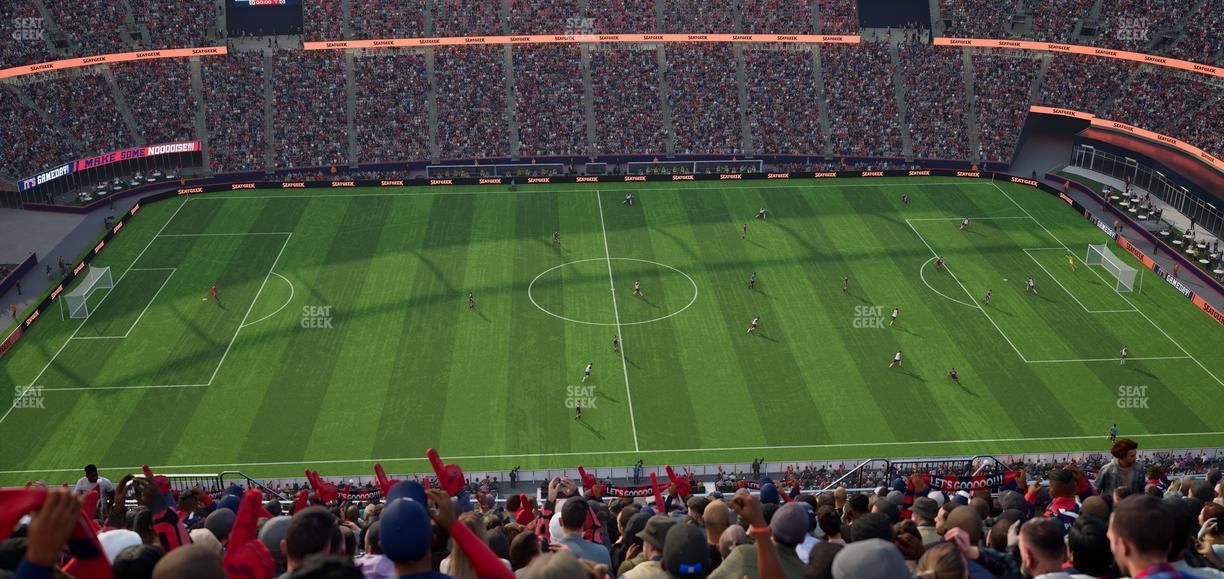 Gillette Stadium - Section 332 Seat View