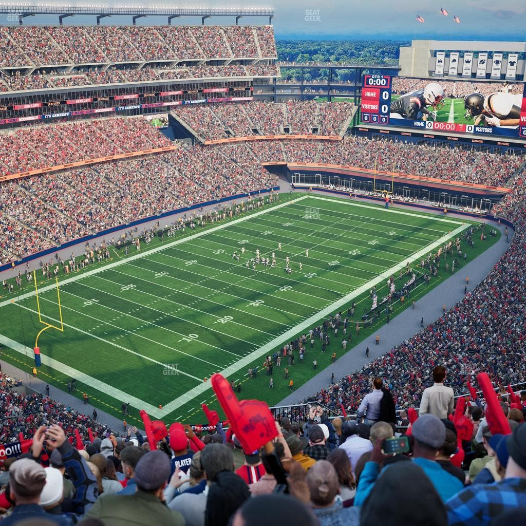 Gillette Stadium - Section 340 Seat View
