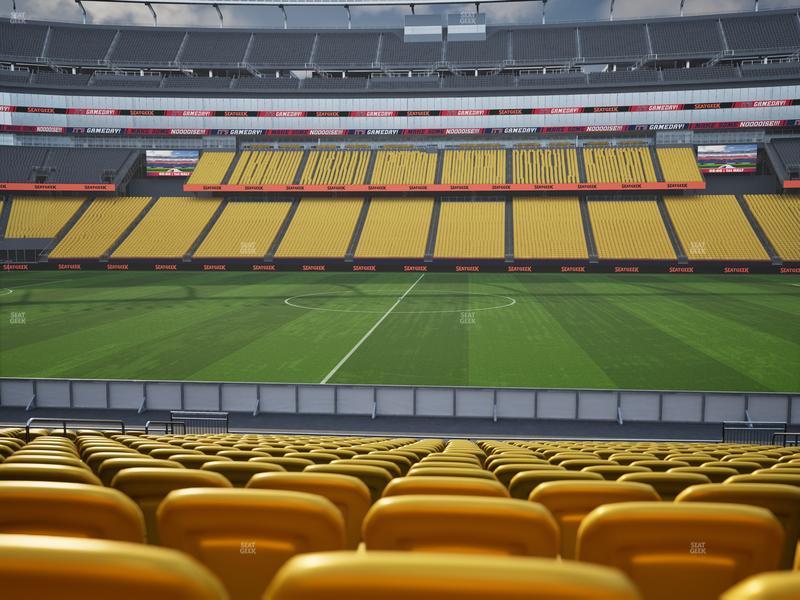 Category 1 seat view at Gillette Stadium
