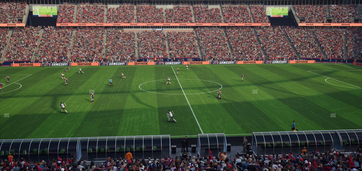 Gillette Stadium - Section Club 10 Seat View