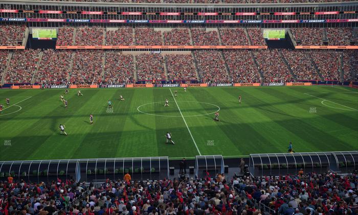 Gillette Stadium - Section Club 10 Seat View