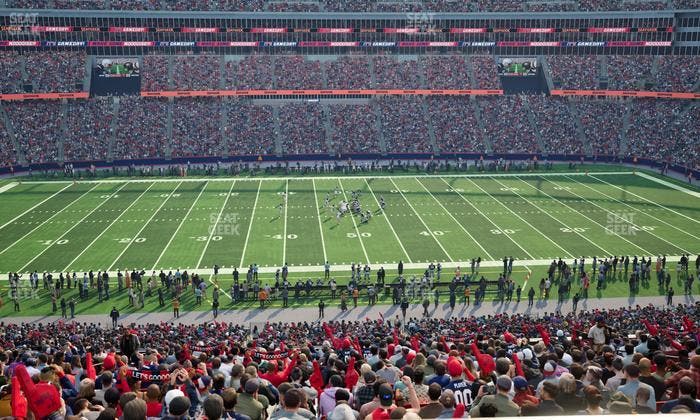 Gillette Stadium - Section Club 10 Seat View