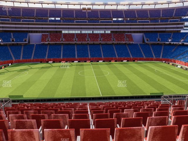 Gillette Stadium - Section Club 10 Seat View Gillette Stadium - Section Club 10 Seat View